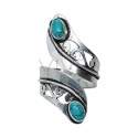 Ring in Silver Plating with Mineral -A66-