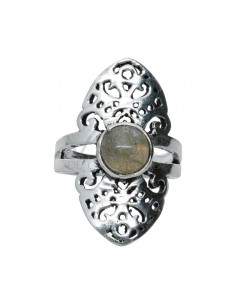 Ring in Silver Plating with Mineral -A67- 2