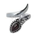 Ring in Silver Plating with Mineral -A65-