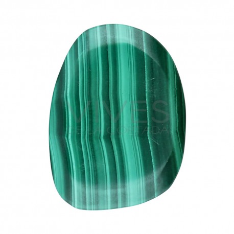 Galet Plat malachite