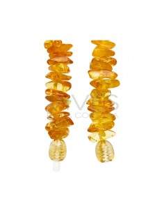 Collier Puce ambre clair 2