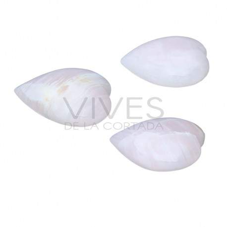Pink Calcite Mangano Hearts (Pack 500gr)