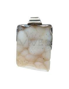 Pendentif agate dendritique en argent 925
