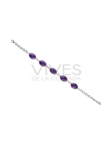 Bracelet de Charoite en argent 925