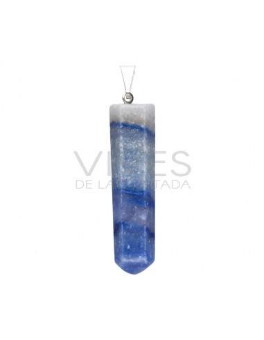 Polished Blue Quartz Point Pendant