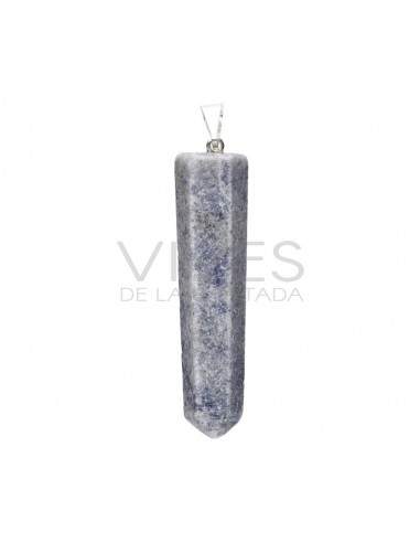 Pendentif en quartz bleu poli