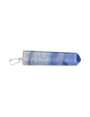Polished Blue Quartz Point Pendant