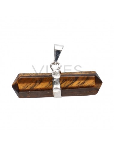 Pendentif horizontal en oeil de tigre...