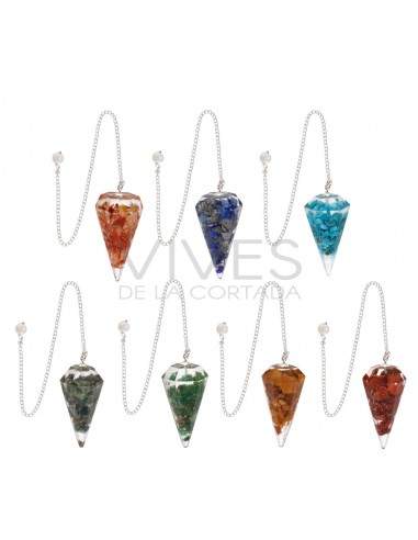 Pack 7 Péndulos de Resina Chakras...