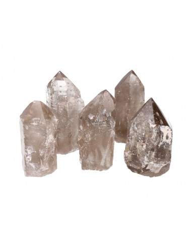Semipolished Smoky Quartz Points