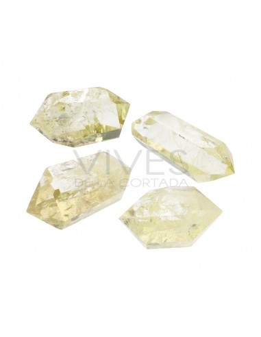 Bitermines polies de citrine chauffée
