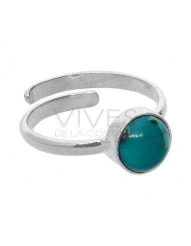 Turquesa Circle Set em Sterling...