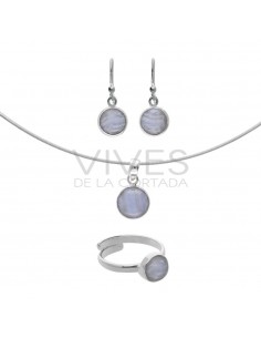 Chalcedony Circle Set in...
