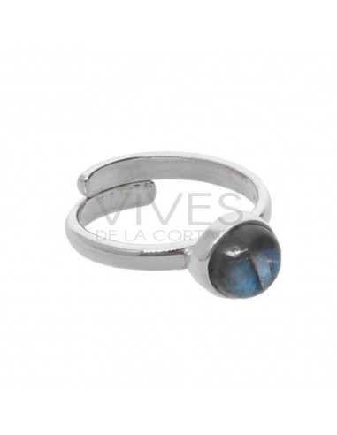 Labradorite Circle Set in Sterling...