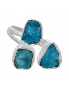 Triple Rough Apatite Ring... 2
