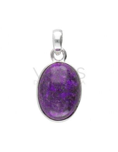 Sugilite Oval Set in Sterling Silver 925