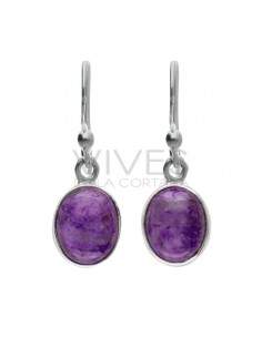 Sugilite ovale en argent 925 2