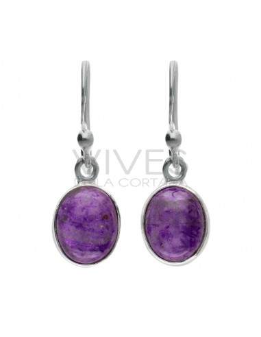 Sugilite Oval Set in Sterling Silver 925