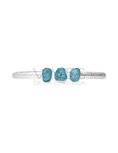Rough Apatite Bracelet in Sterling...