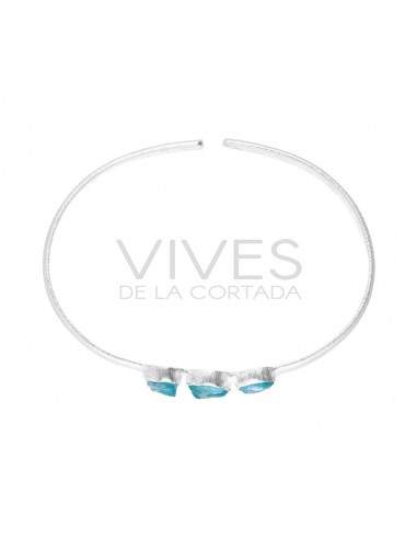 Rough Apatite Bracelet in Sterling...