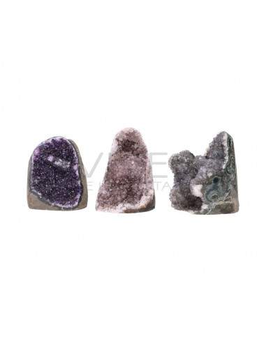 Multicolored Amethyst Druse Flat Base
