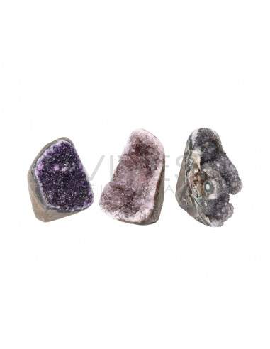 Multicolored Amethyst Druse Flat Base