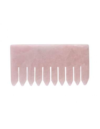Peigne de massage en quartz rose