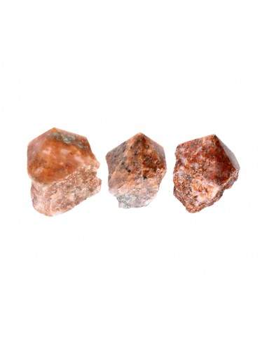 Pointes de calcite orange semi-polies