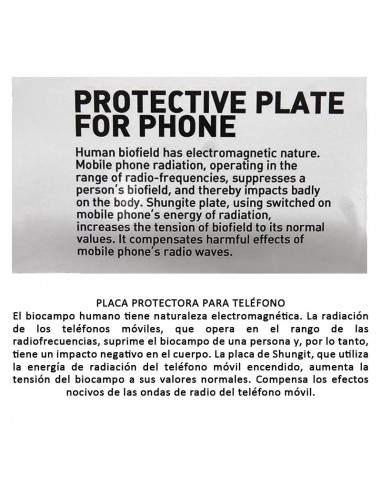 Plaque adhésive circulaire en shungite