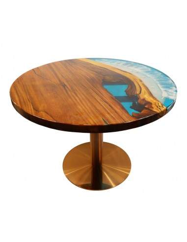 Mesa de Resina y Roble Circular...
