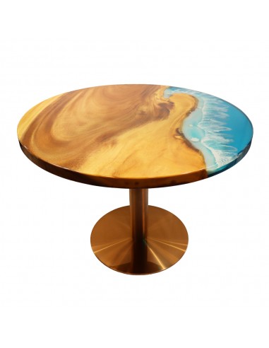Mesa de Resina y Roble Circular...