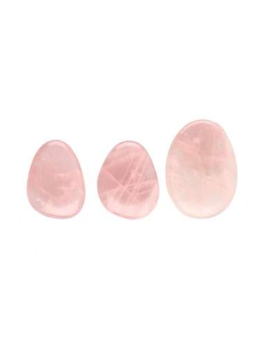 Quartzo rosa plano rolado