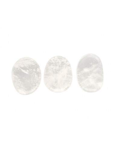 Quartzo branco plano rolado