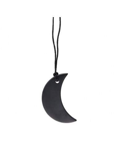 Half Moon Shungite Pendant