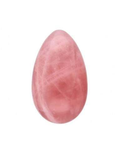 Ovo yoni de quartzo rosa médio