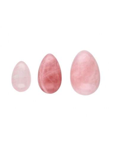 Ovo yoni de quartzo rosa médio
