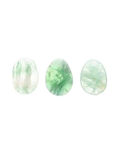 Fluorita verde laminada plana