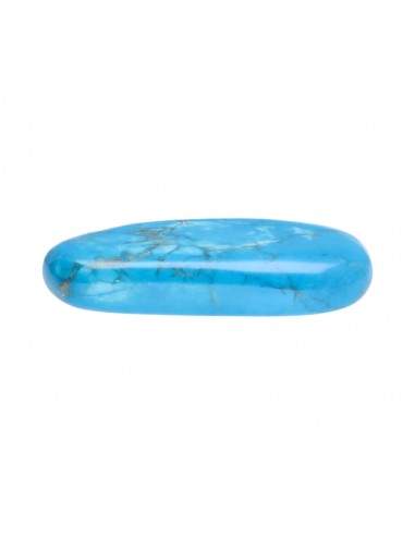 Howlite laminé plat bleu teinté