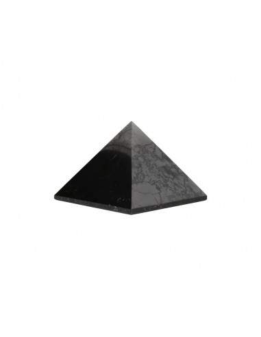 Pyramide de shungite brillante 10x10cm