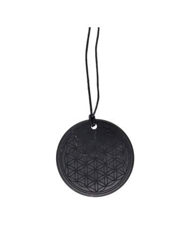 Pingente Shungite Flor da Vida Grande