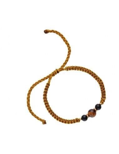 Colorful Thread with Minerals Bracelet