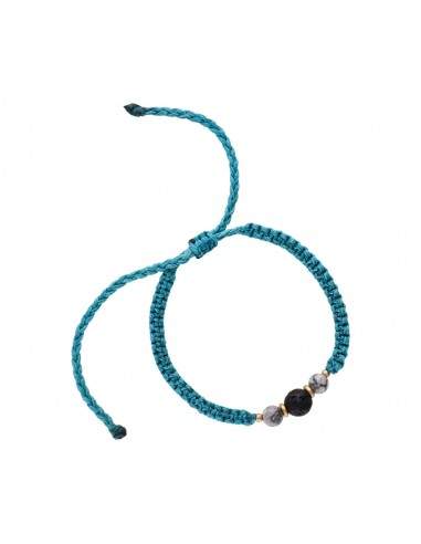Bracelet Fil coloré avec minéraux