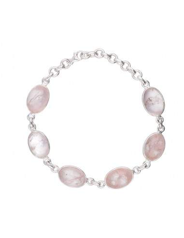 Medium Rose Quartz Bracelet in...