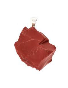 Rough Red Jasper Pendant in...