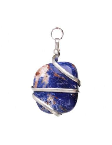 Sodalite Pendant with Spiral in...