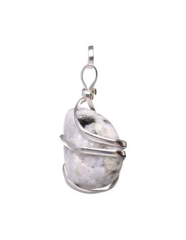 Moonstone Pendant with Spiral in...