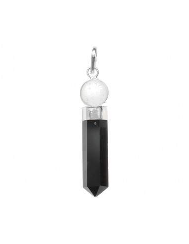 Pendentif sphère de quartz avec...