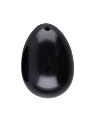 Large Obsidian Yoni Egg with A-Hole
