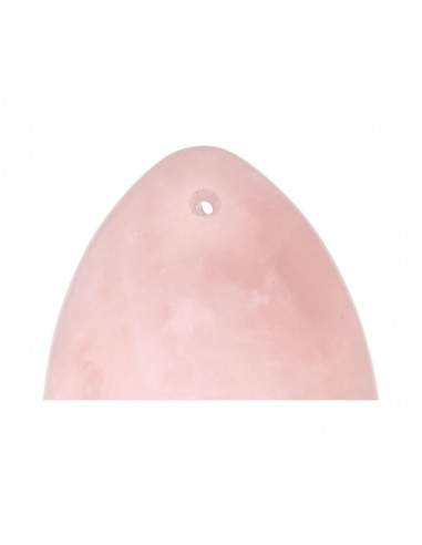 Small Rose Quartz Yoni Egg with A-Hole