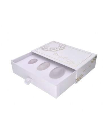 Pacote de ovos yoni de quartzo branco